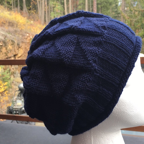 Hand Knit Slouchy Hat - Picture 3 of 4